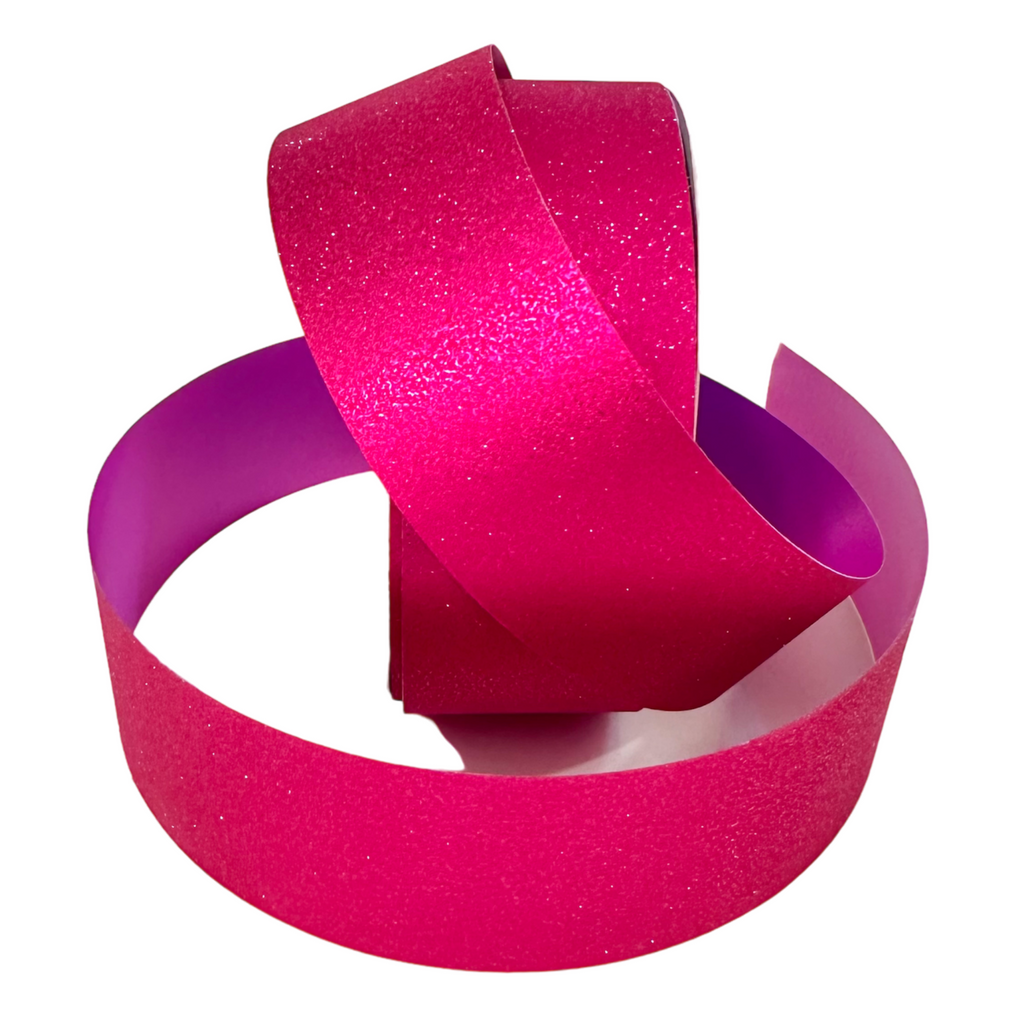 FUCHSIA GLITTER RIBBON