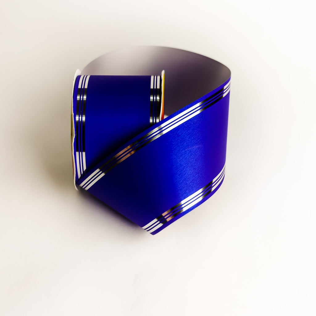 ROYAL BLUE LAME RIBBON