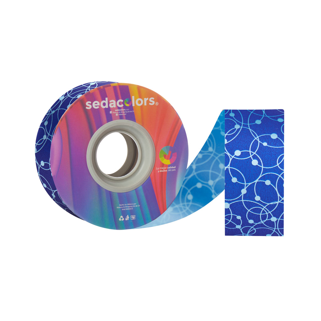 ROYAL BLUE BUBBLE RIBBON