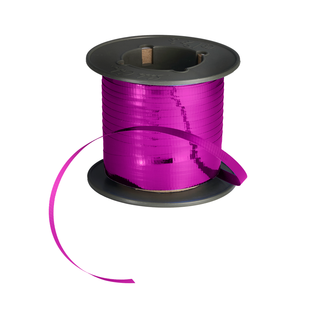 FUCHSIA METALLIC CURLING