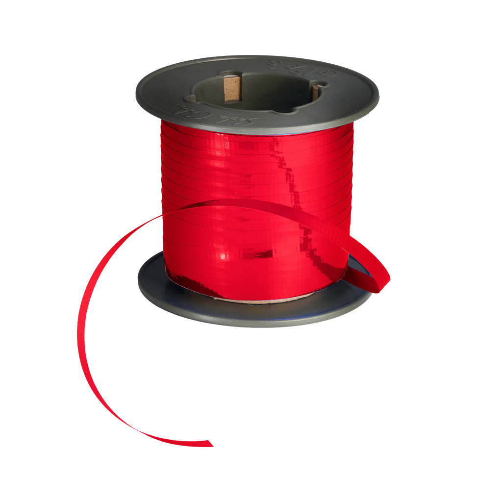 RED METALLIC CURLING