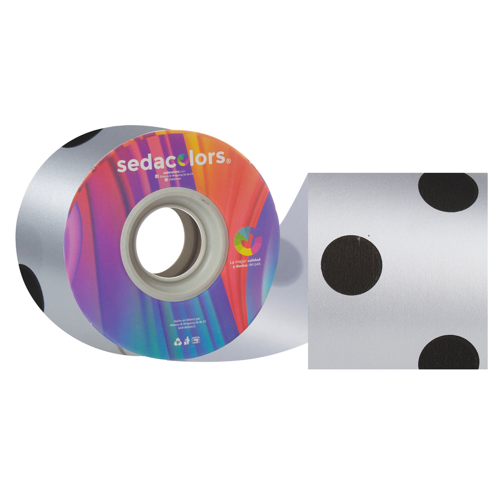 SILVER CIRCLES RIBBON