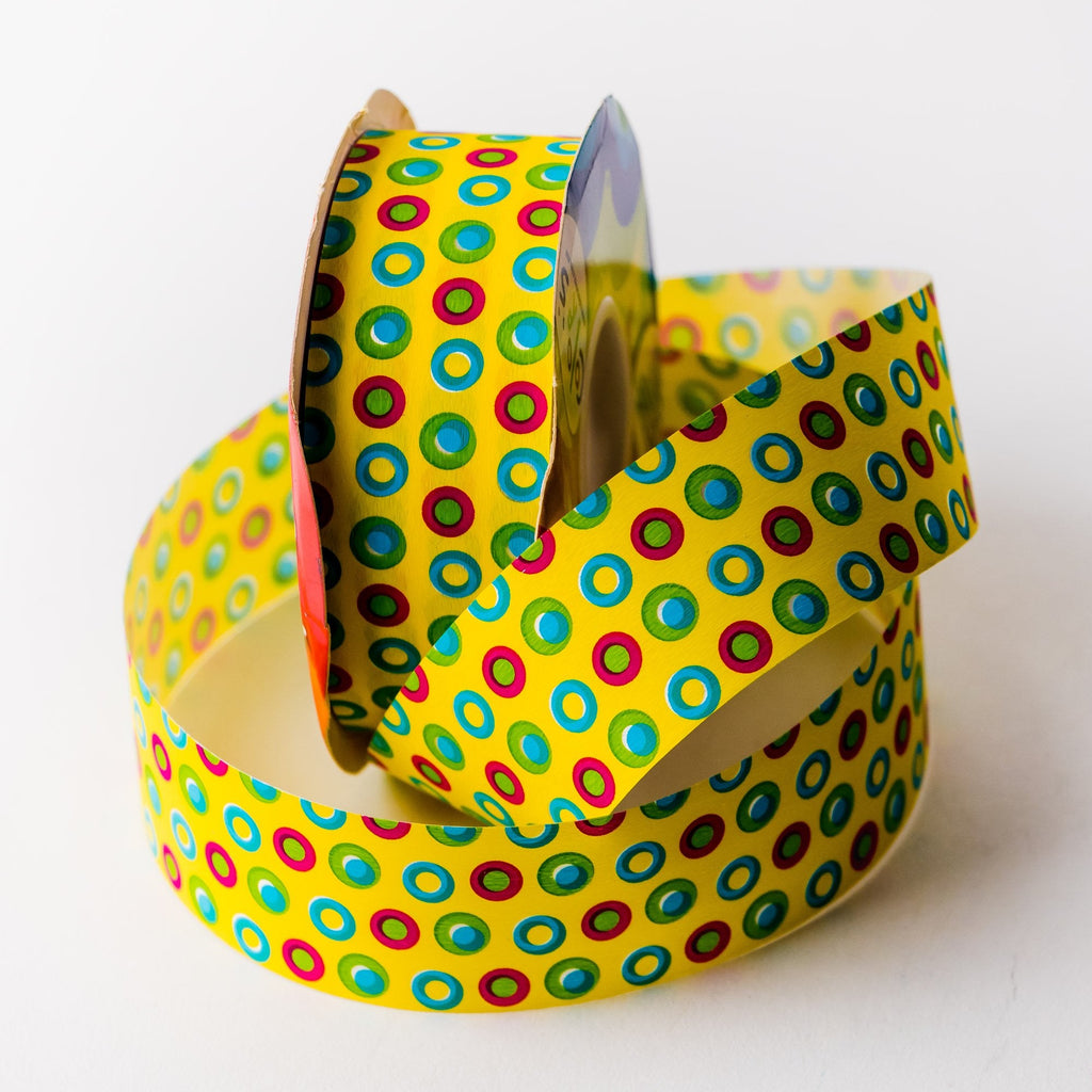 YELLOW CONFETTI RIBBON