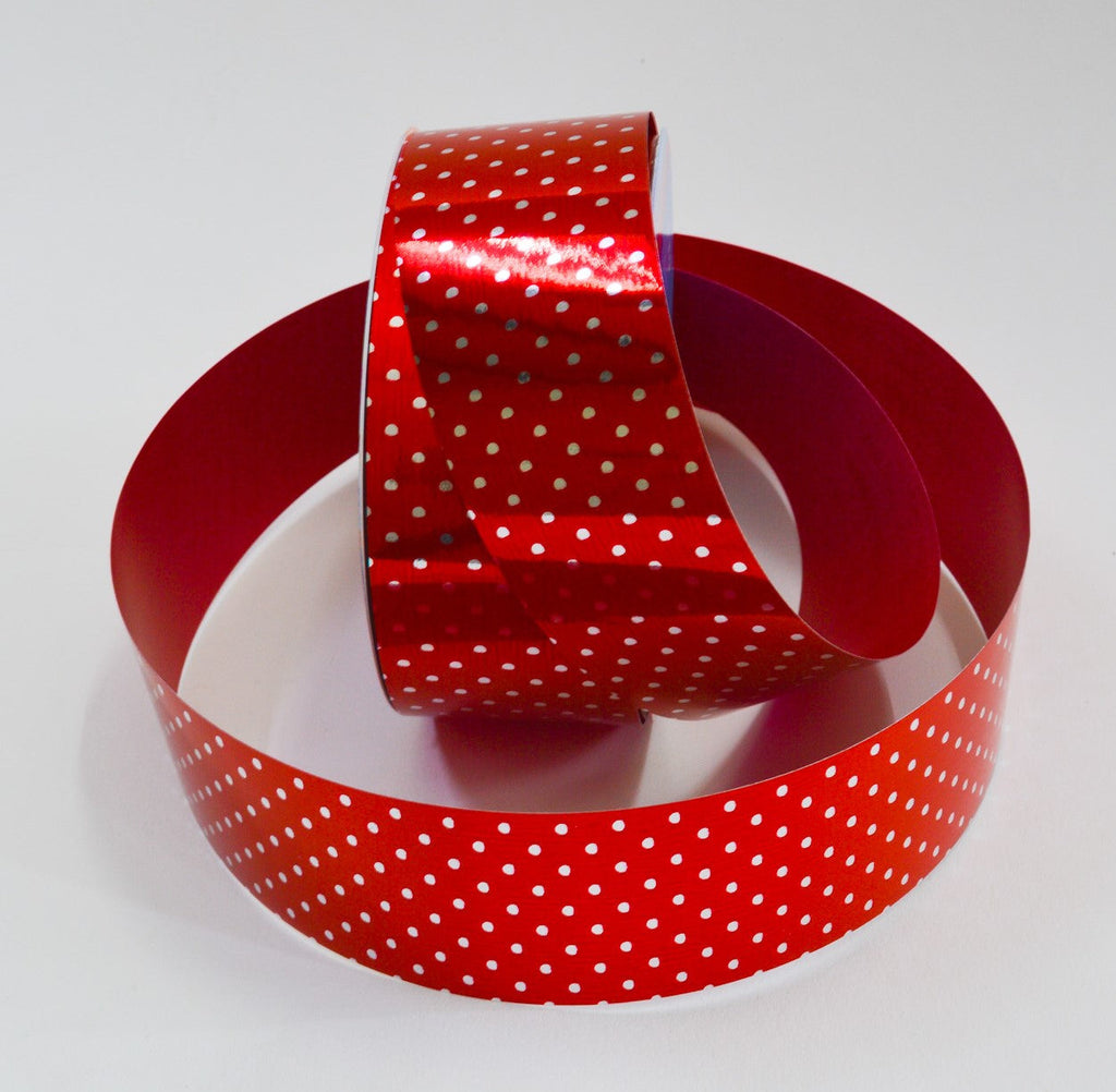 RED ELEGANCE METALLIC RIBBON