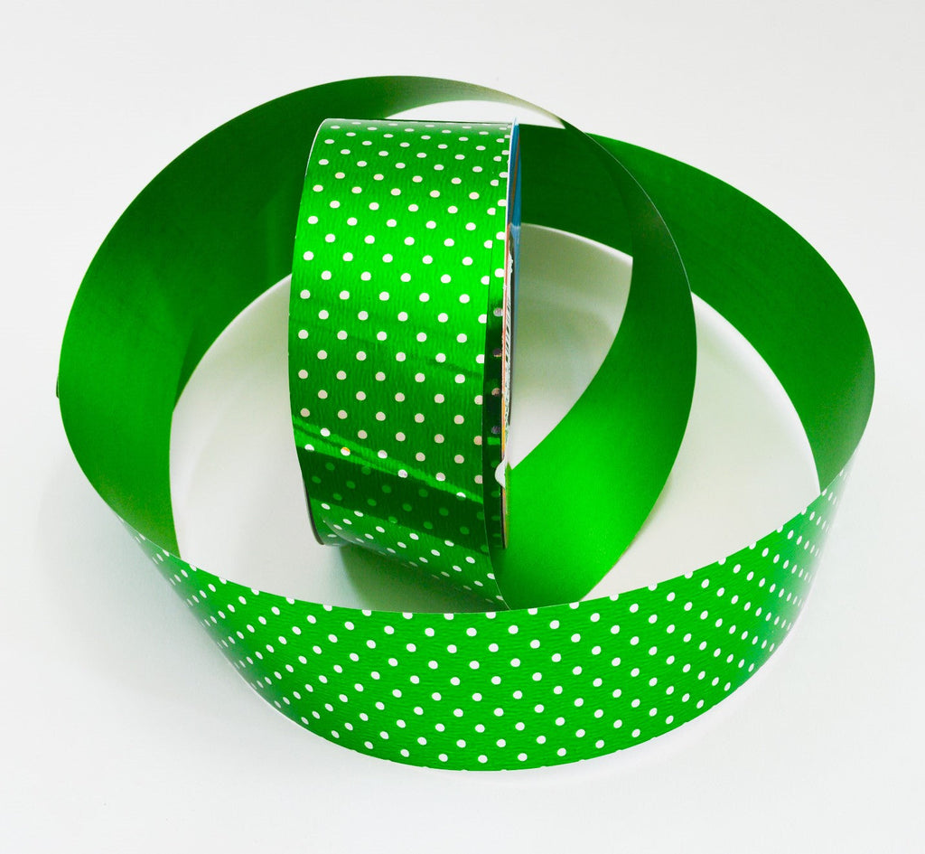 EMERALD ELEGANCE METALLIC RIBBON
