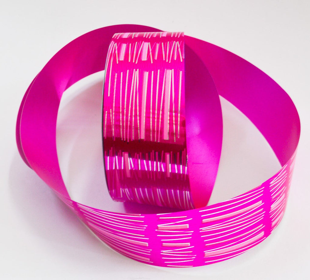 PINK METALLIC STICK RIBBON
