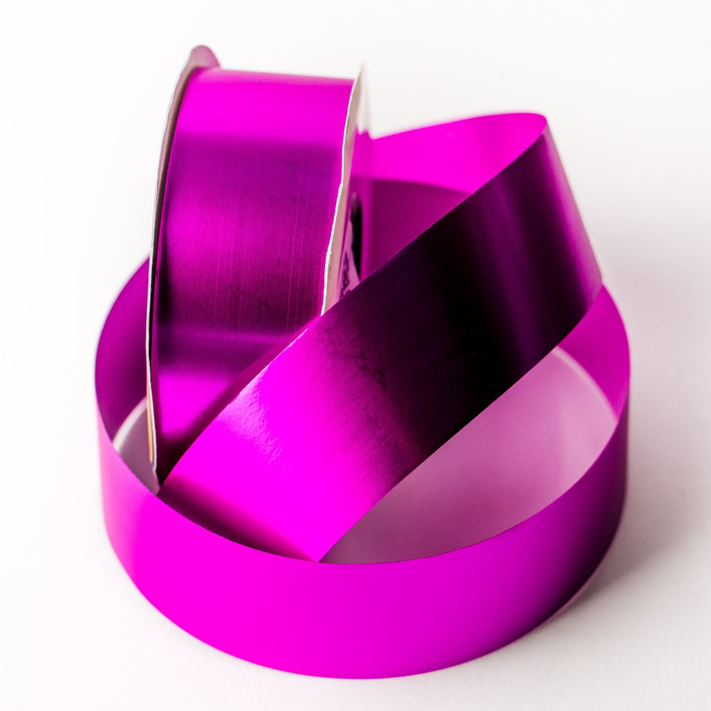 SILKY METAL FUCHSIA RIBBON
