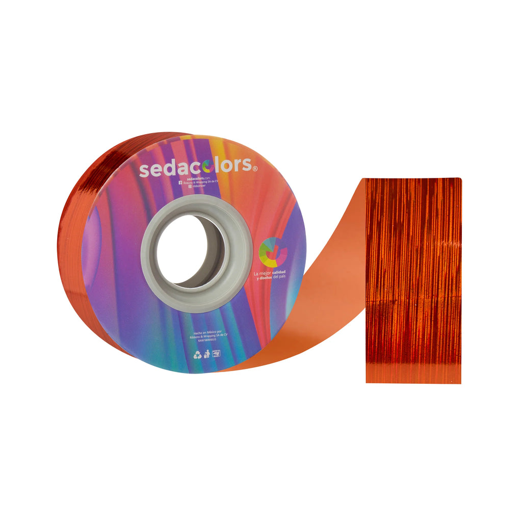 ORANGE HOLOGRAM RAIN RIBBON