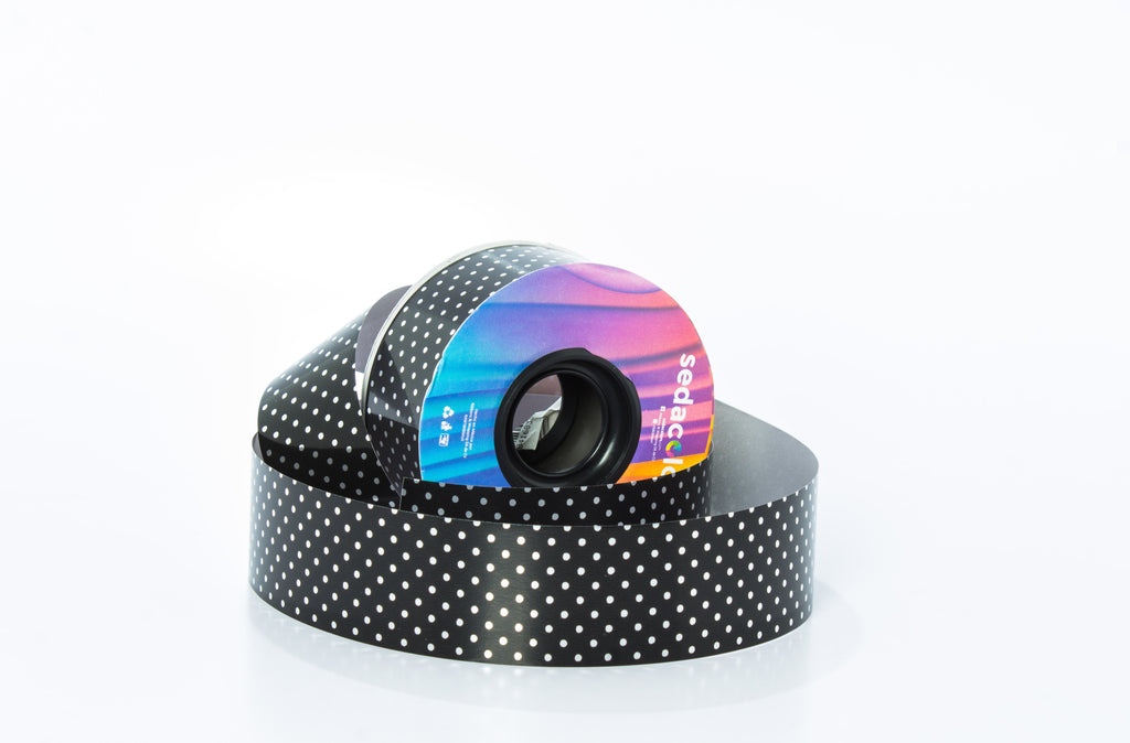 BLACK ELEGANCE METALLIC RIBBON
