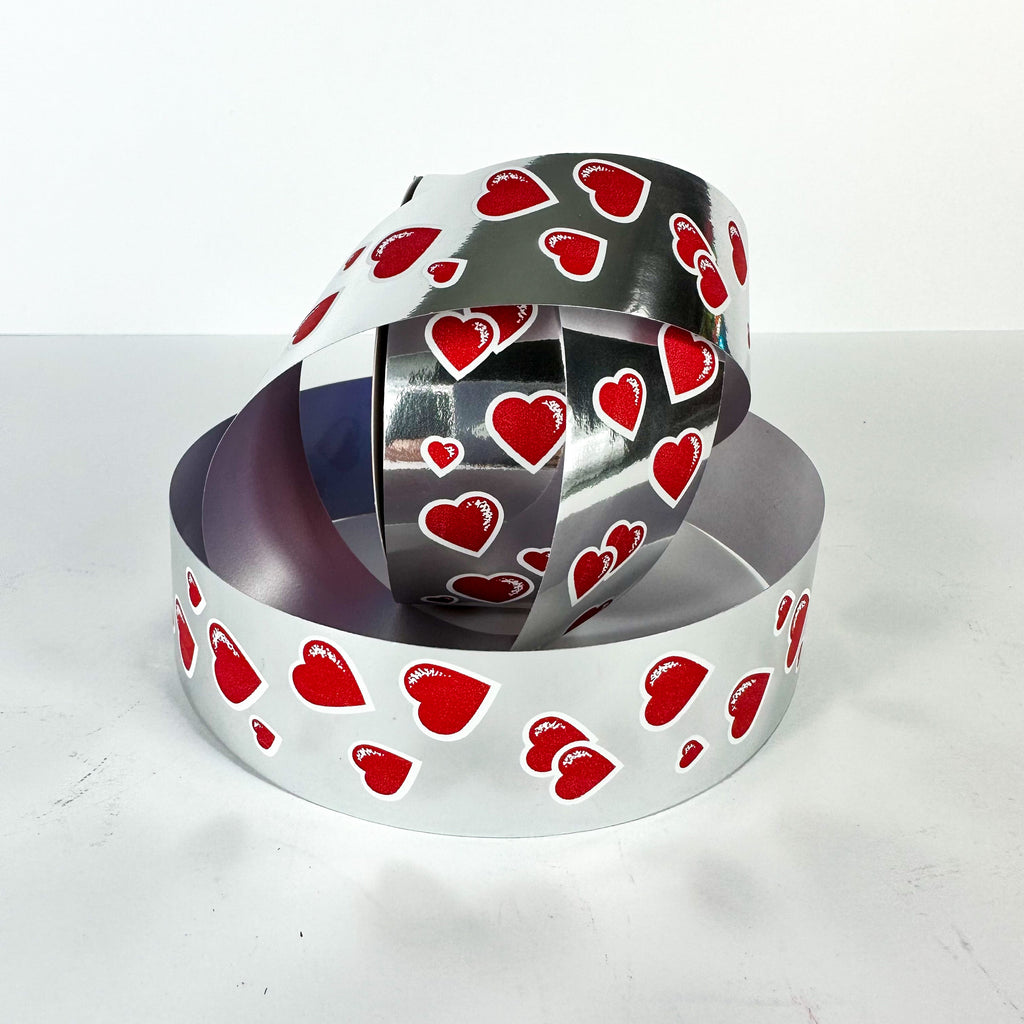 EROS METALLIC SILVER RIBBON