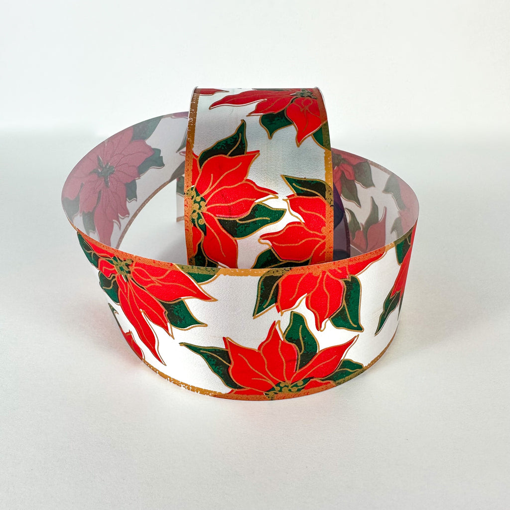 PLAIN WHITE CHRISTMAS EVE RIBBON