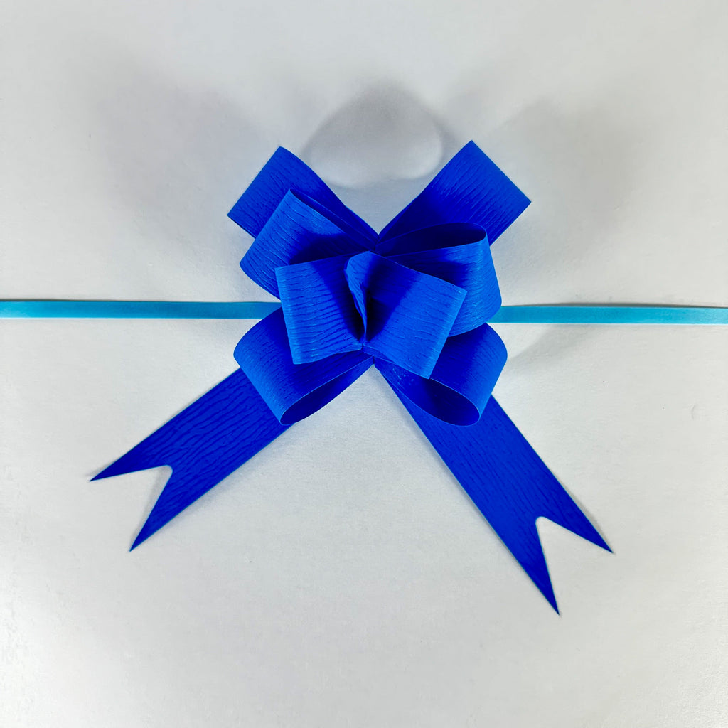 SYNTHETIC PAPER COBALTO BUTTERFLY PULL BOW
