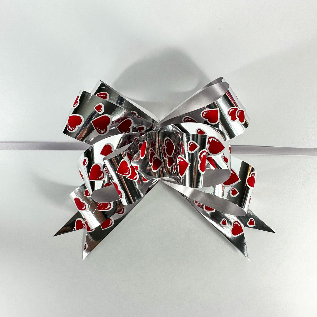 EROS METALLIC SILVER BUTTERFLY PULL BOW