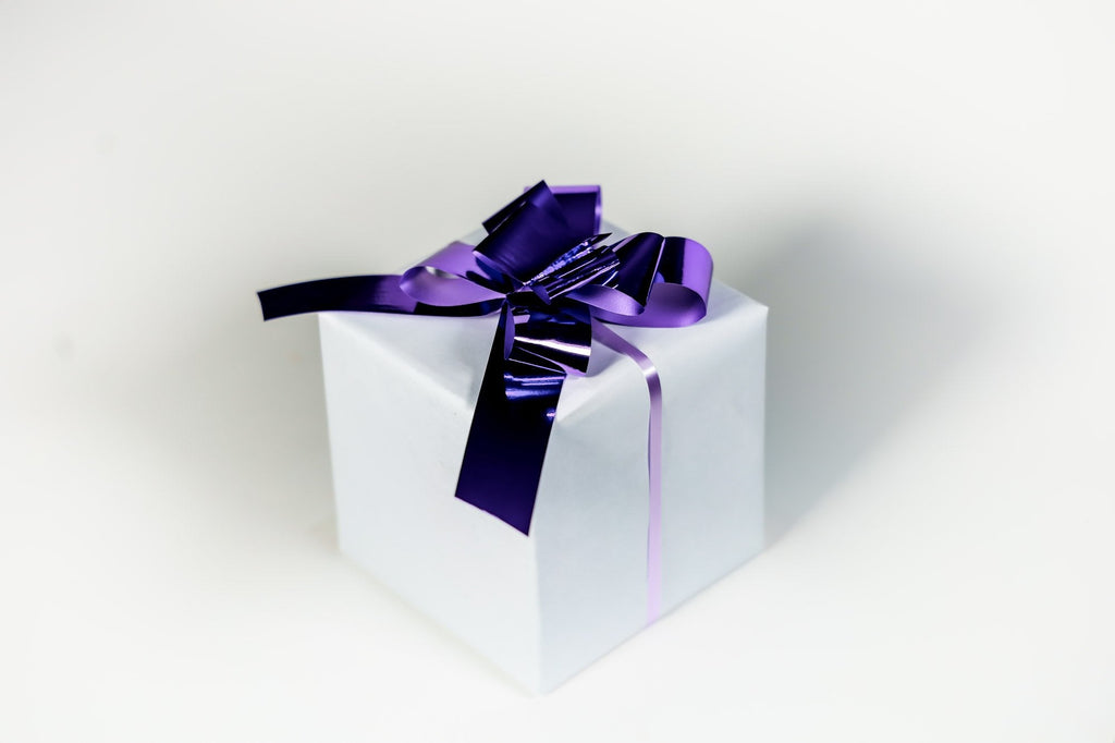 METALLIC PURPLE BUTTERFLY PULL BOW