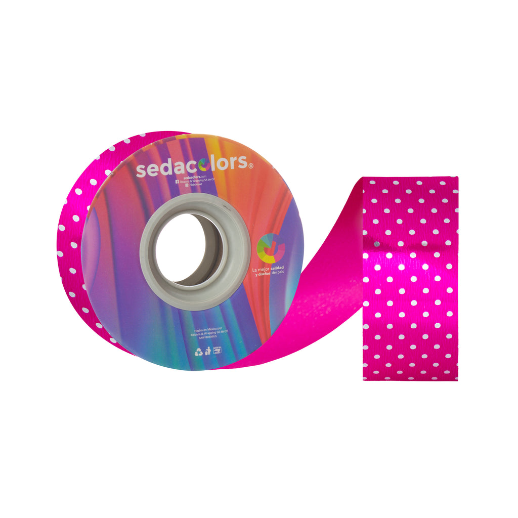 FUCHSIA ELEGANCE METALLIC RIBBON