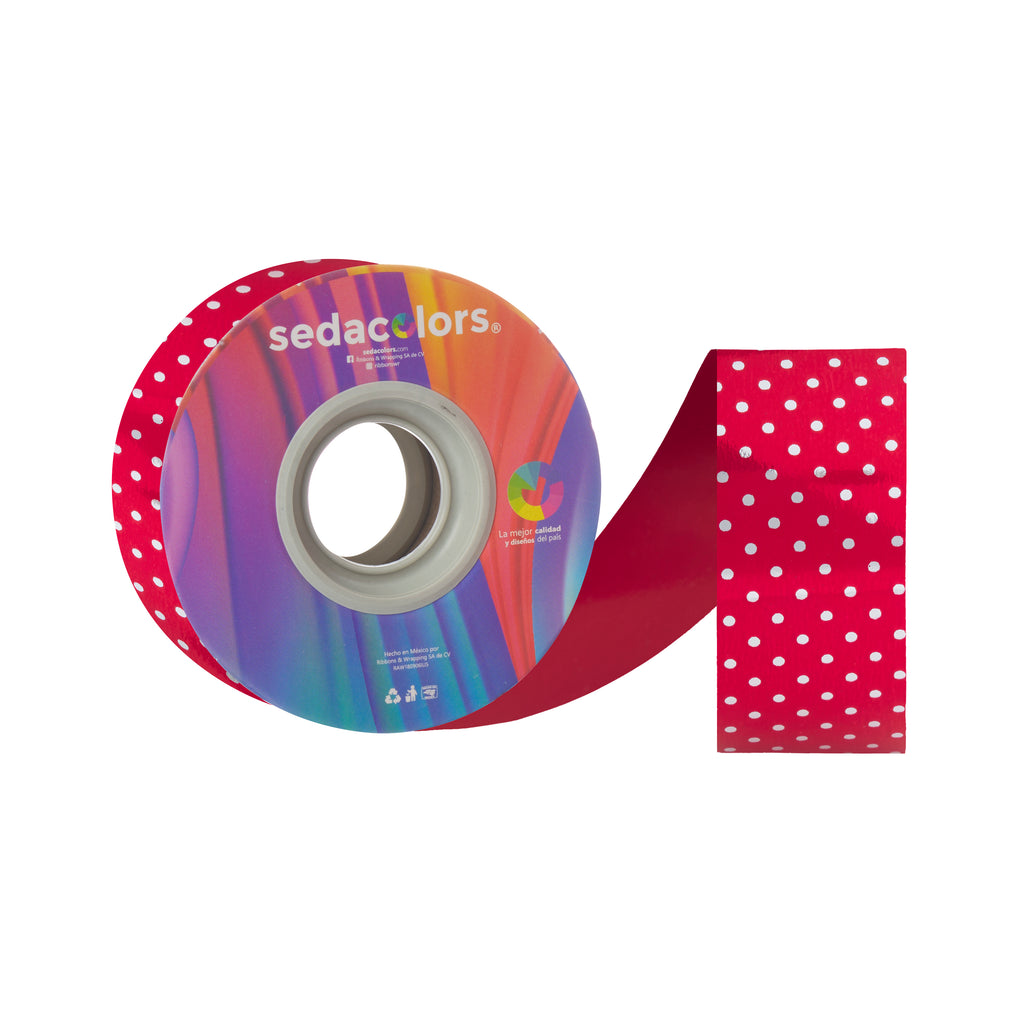 RED ELEGANCE METALLIC RIBBON