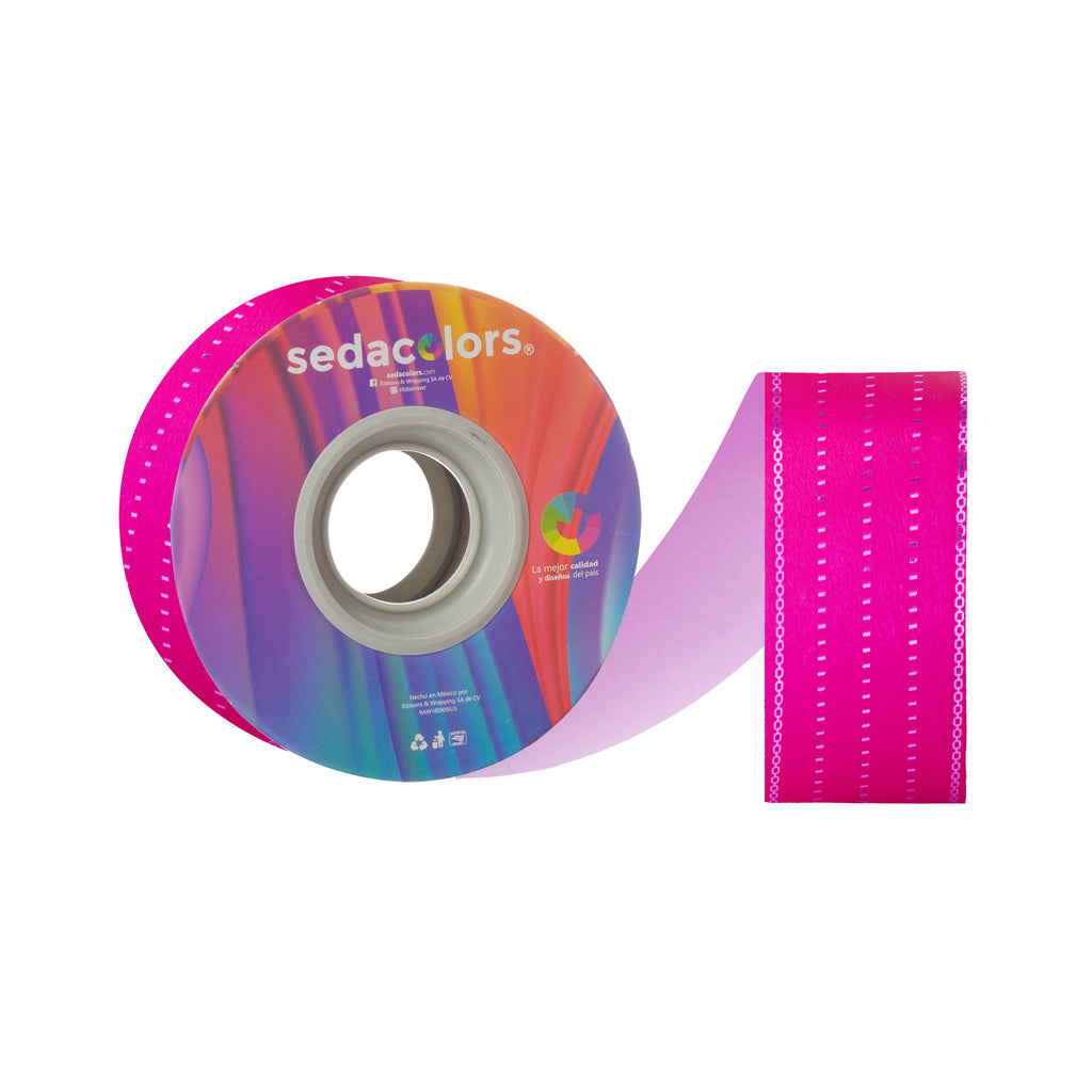 FUCHSIA STRIPES RIBBON