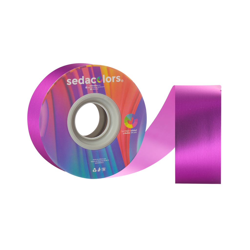 SILKY METAL FUCHSIA RIBBON
