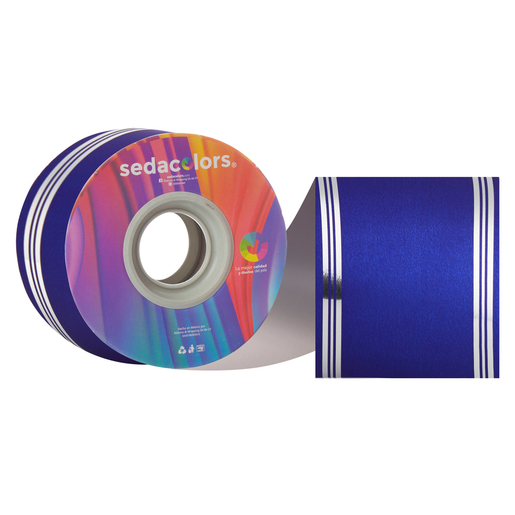 ROYAL BLUE LAME RIBBON