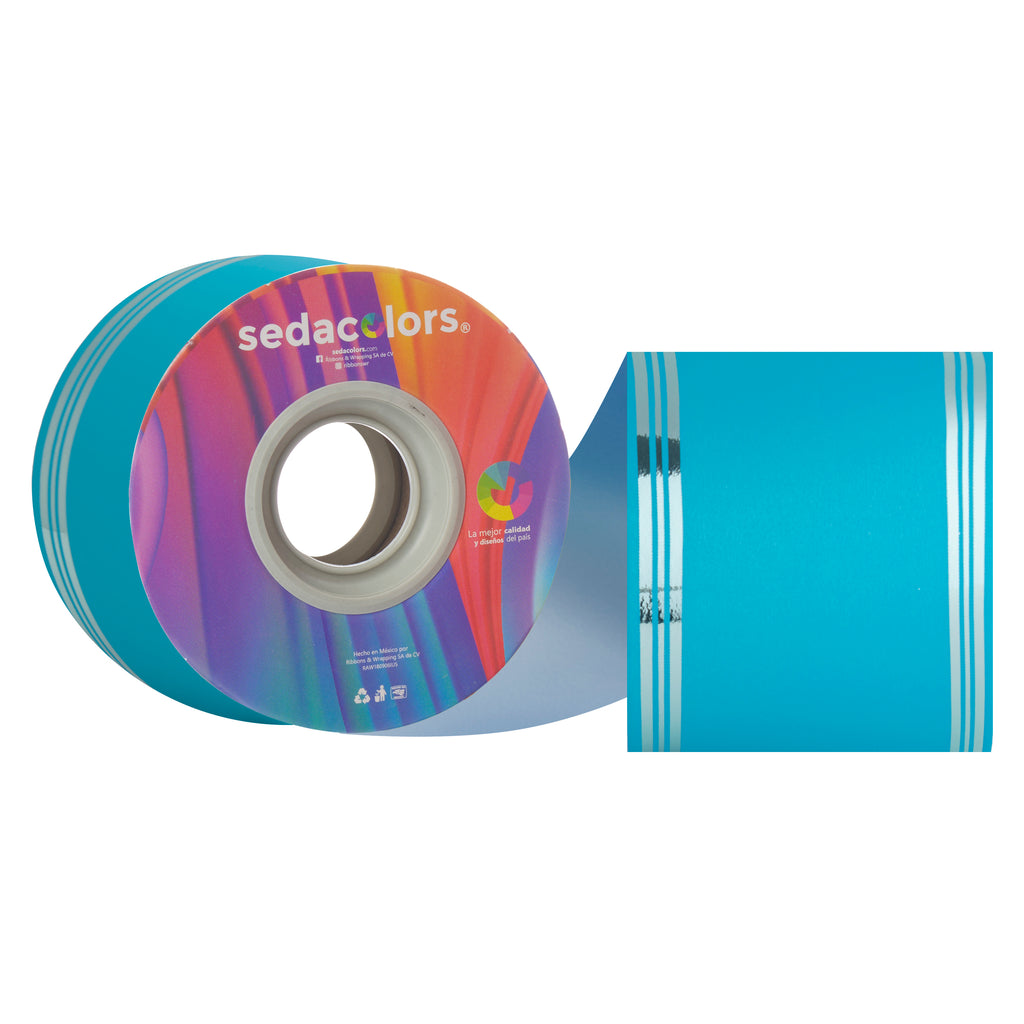 TURQUOISE LAME RIBBON