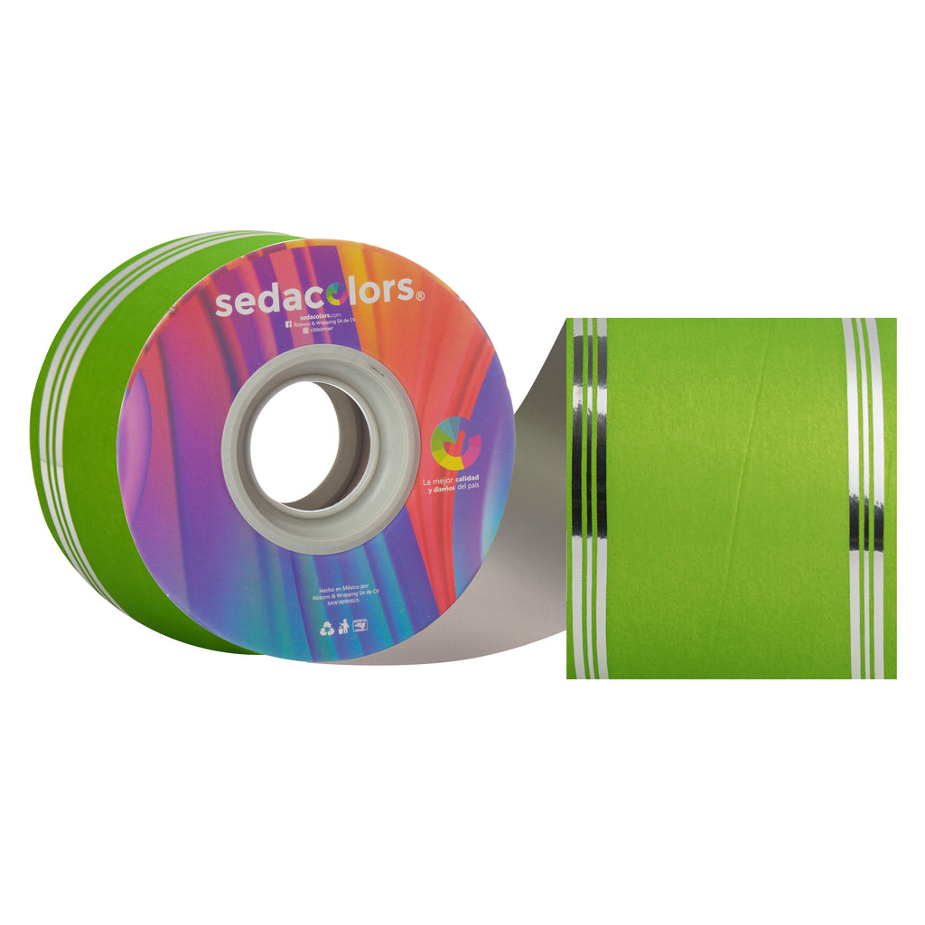 APPLE GREEN LAME RIBBON