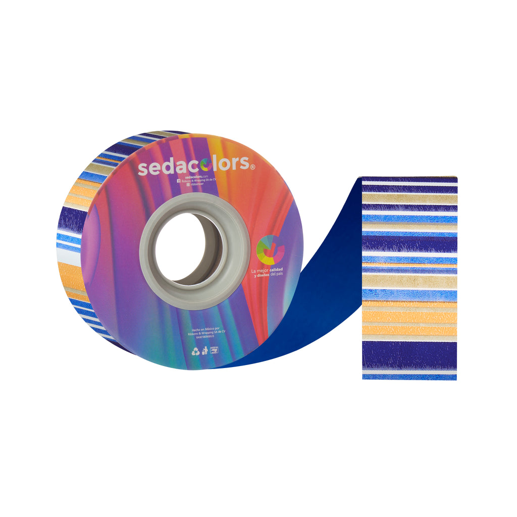 METALLIC LINES RIBBON #02