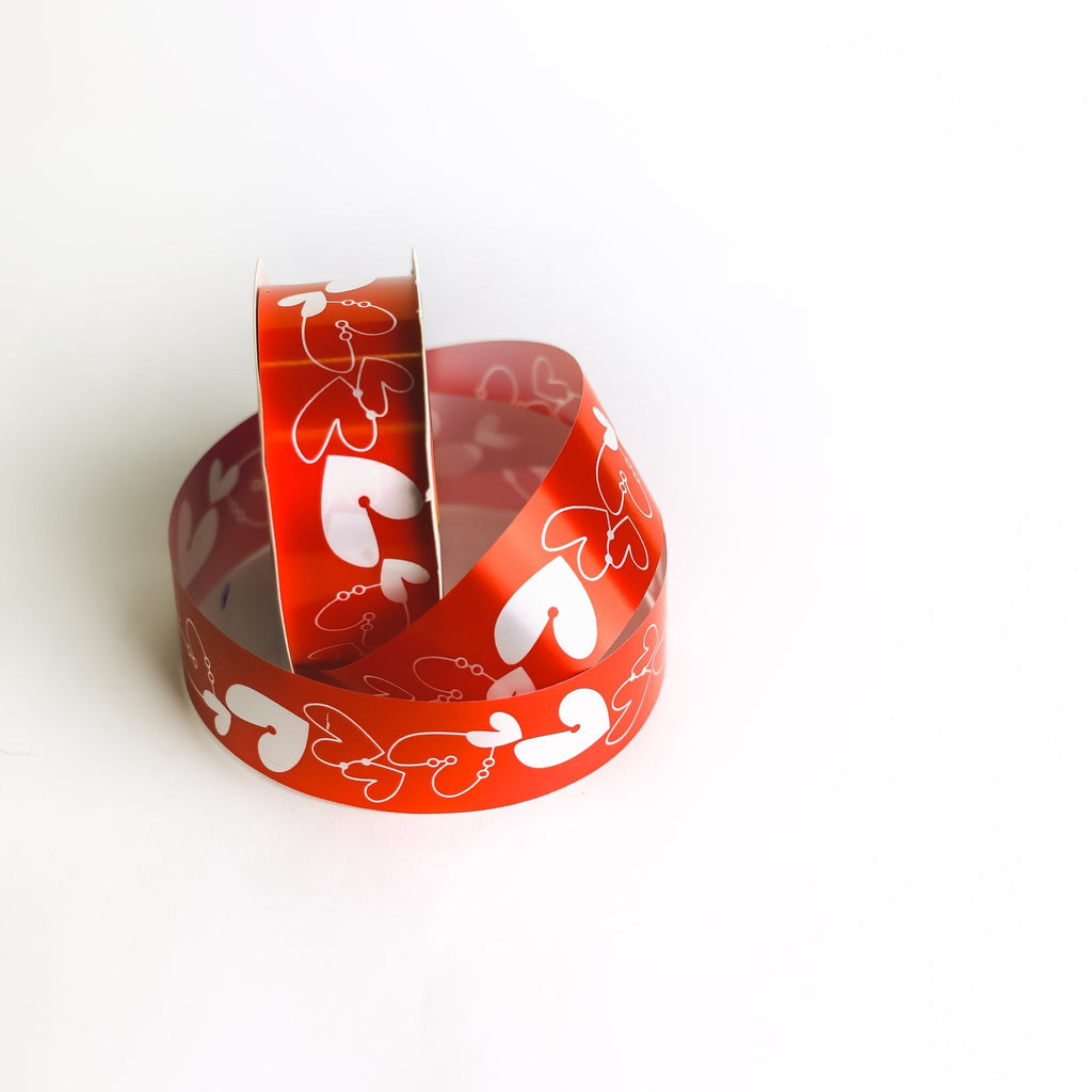 EVAN RED PLAIN RIBBON