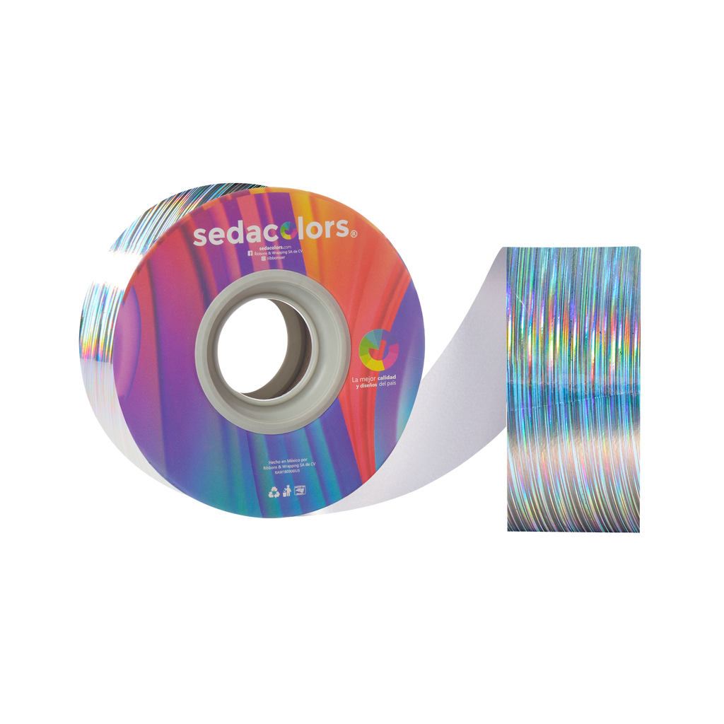 SILVER HOLOGRAM RAIN RIBBON
