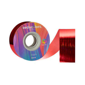 RED HOLOGRAM RAIN RIBBON