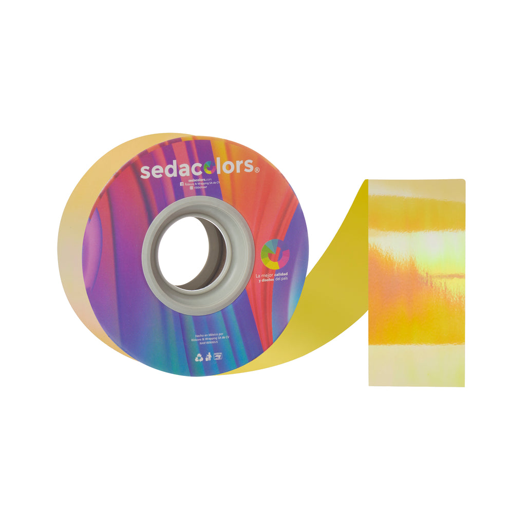 YELLOW PEARLESCENT RIBBON