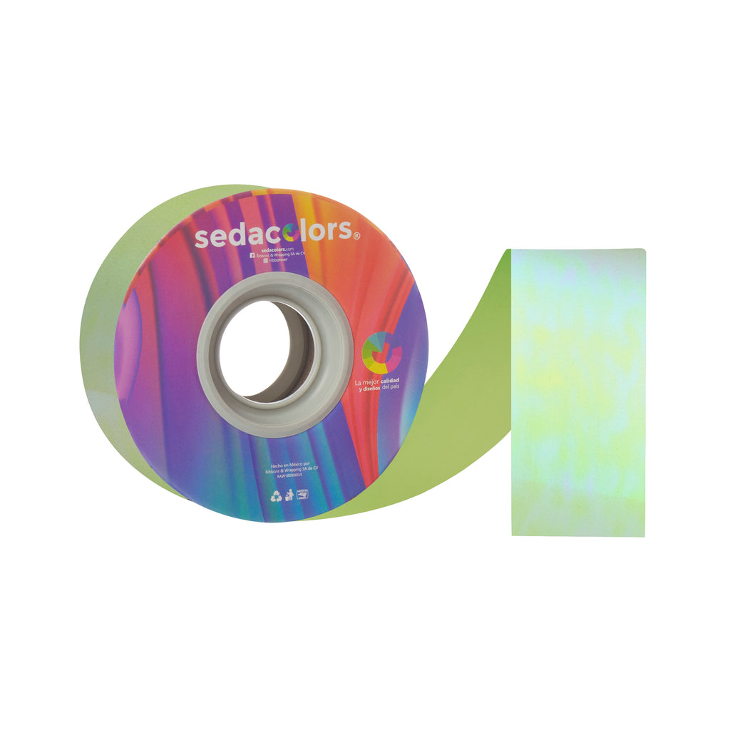 APPLE GREEN PEARLESCENT RIBBON