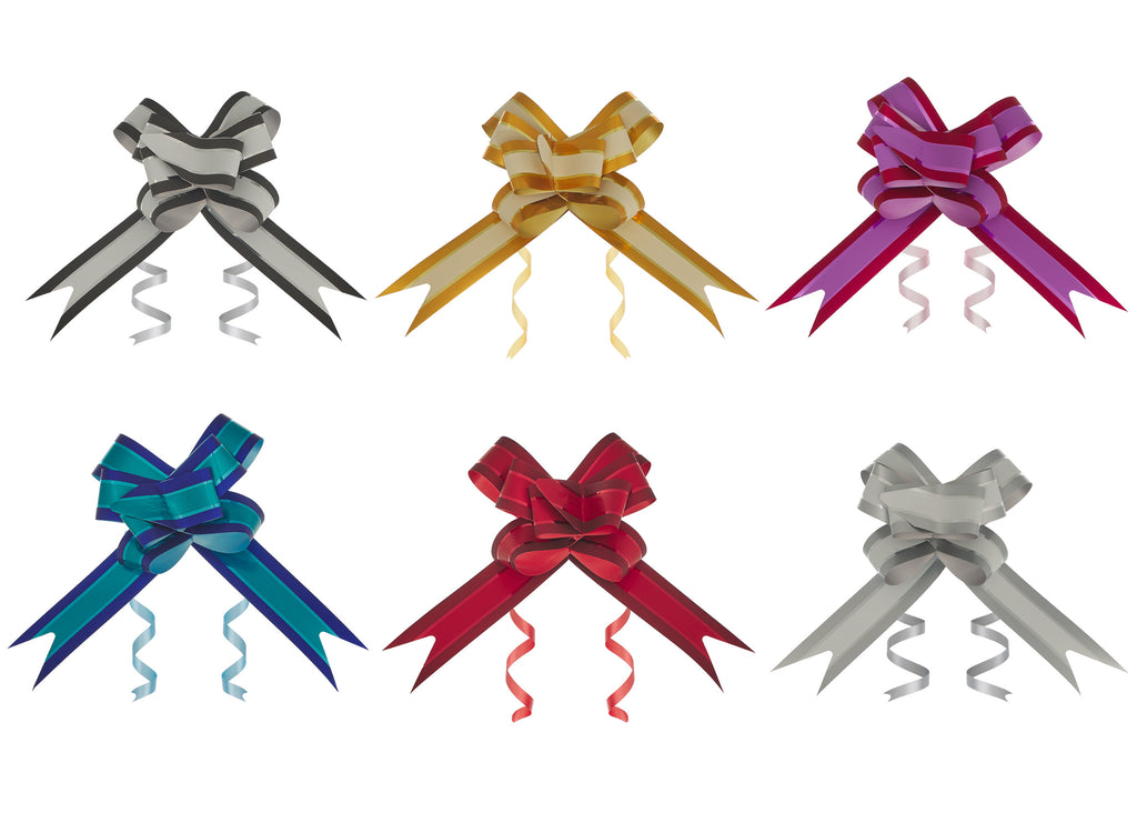 ASSORTED "DIPLOMAT METALLIC" BUTTERFLY PULL BOW