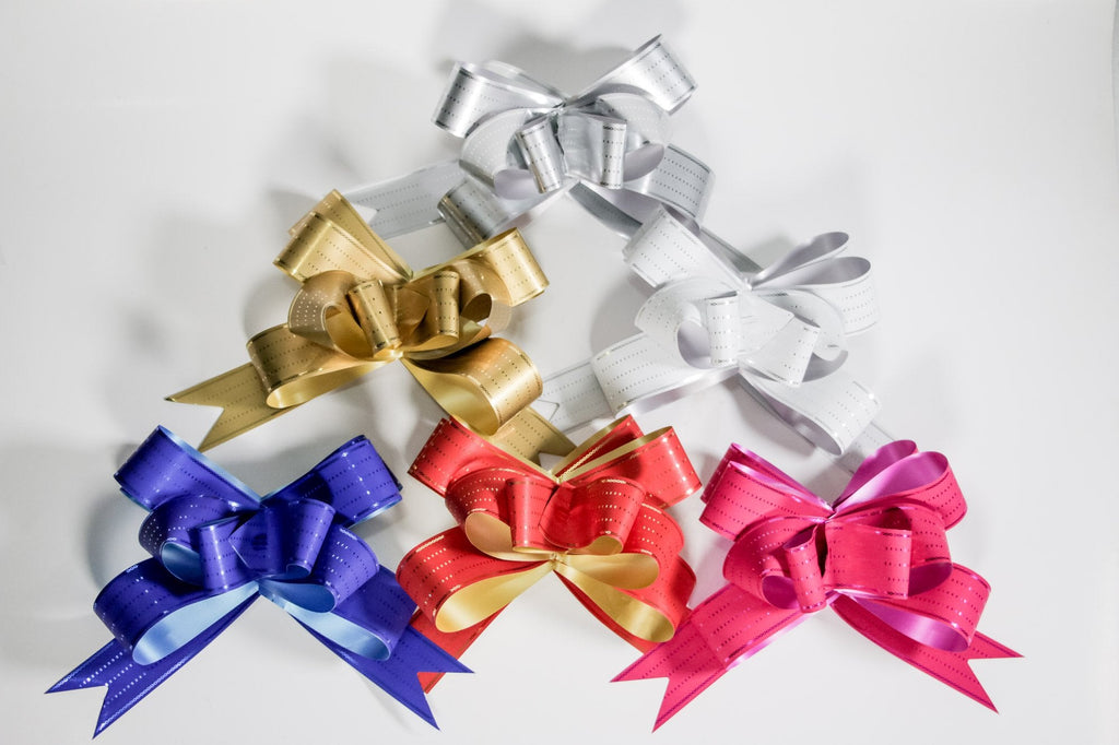 ASSORTED "STRIPES" BUTTERFLY PULL BOW