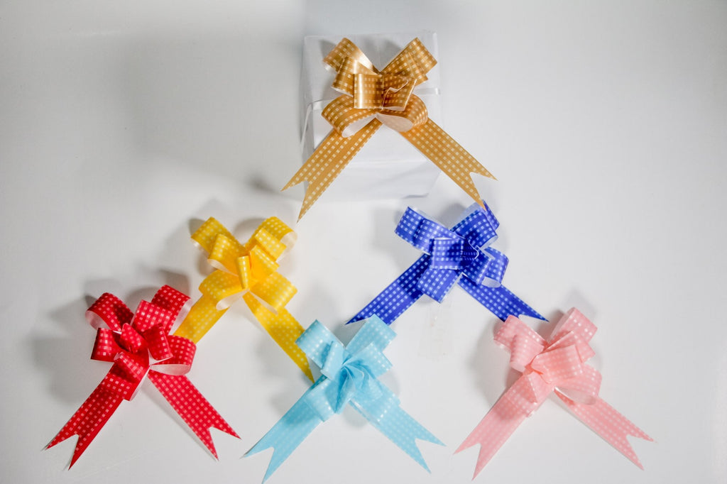 ASSORTED "SQUARE" BUTTERFLY PULL BOW