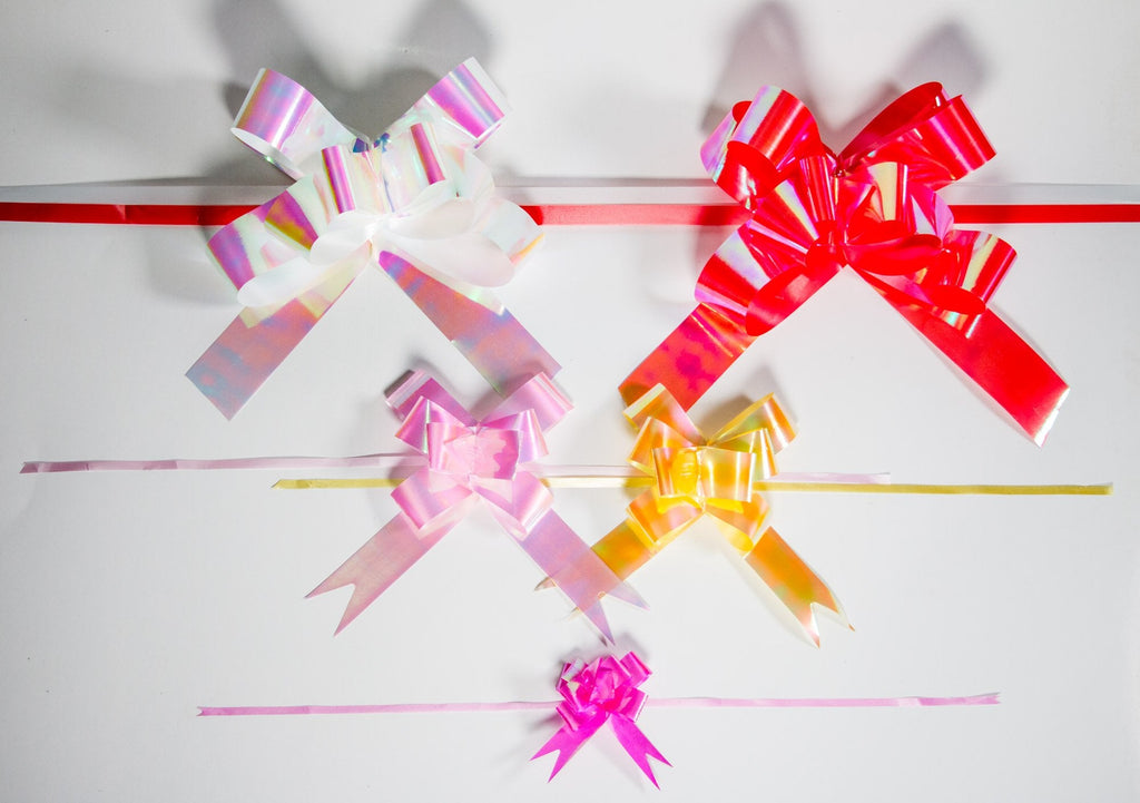 ASSORTED PEARLESCENT BUTTERFLY PULL BOW