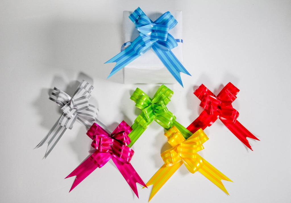 ASSORTED "GIFT" BUTTERFLY PULL BOW