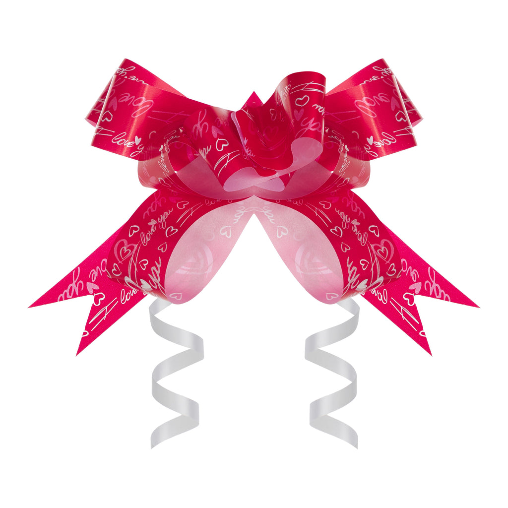 "CHEERFUL PLAIN" RED BUTTERFLY PULL BOW