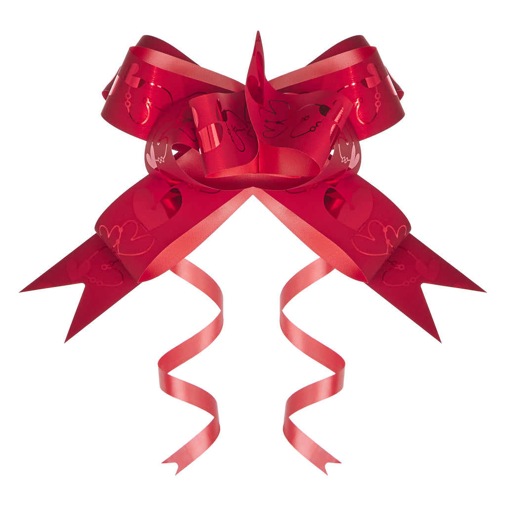 EVAN METALLIC RED BUTTERFLY PULL BOW