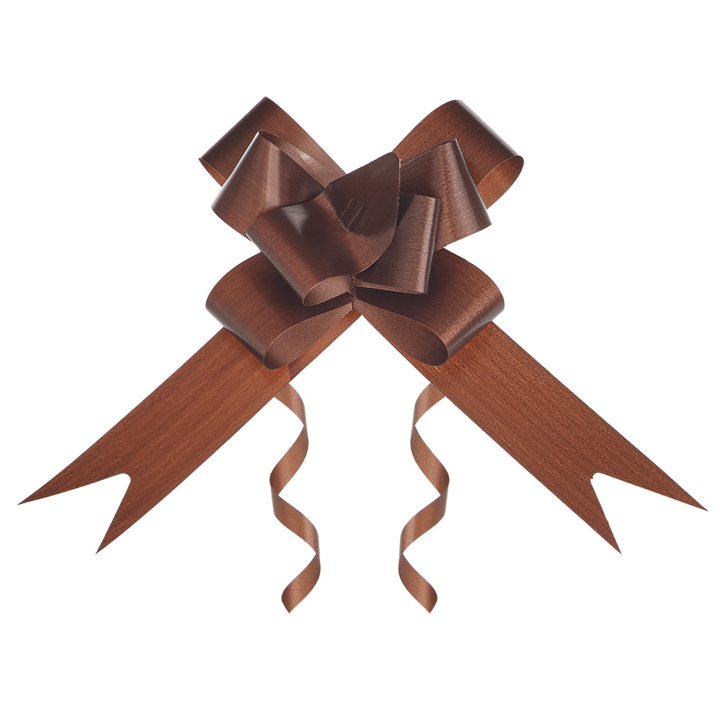 BROWN PLAIN BUTTERFLY PULL BOW