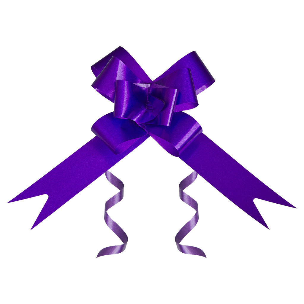 PURPLE PLAIN BUTTERFLY PULL BOW