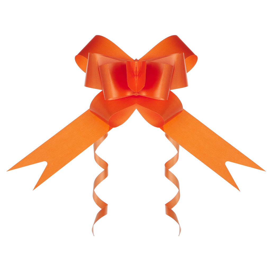 ORANGE PLAIN BUTTERFLY PULL BOW