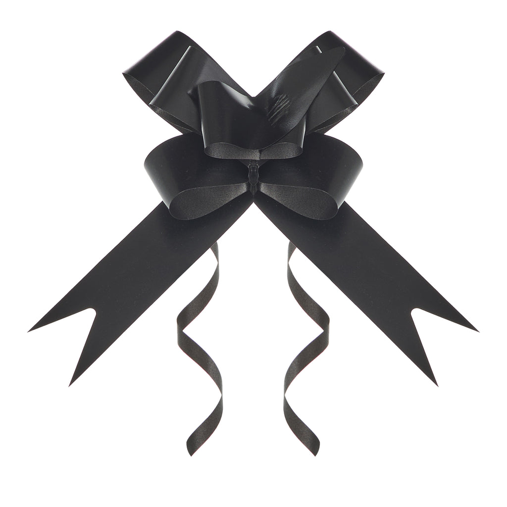 BLACK PLAIN BUTTERFLY PULL BOW