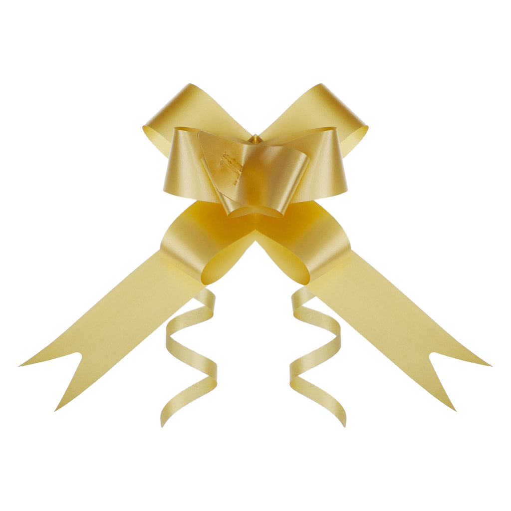 PALE GOLD PLAIN BUTTERFLY PULL BOW