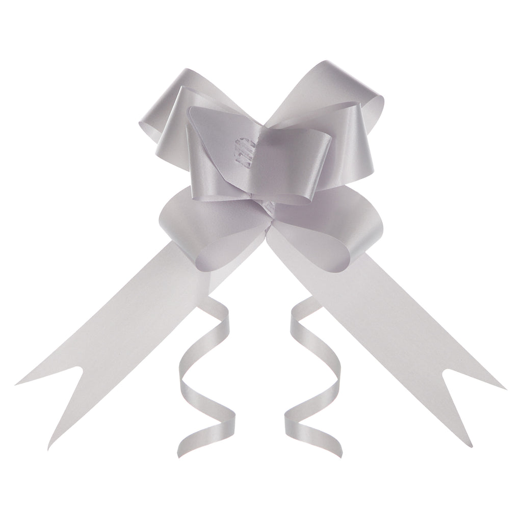 SILVER PLAIN BUTTERFLY PULL BOW