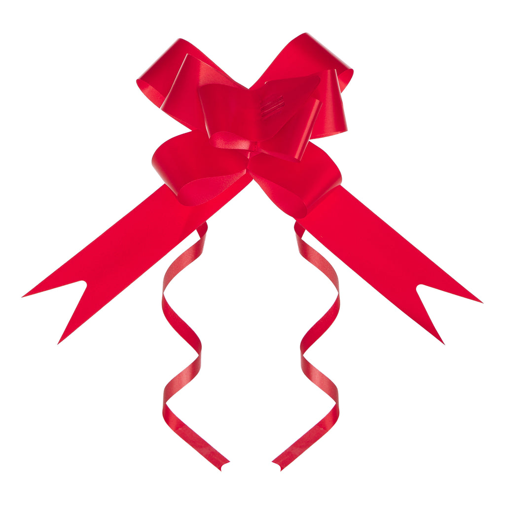 RED PLAIN BUTTERFLY PULL BOW