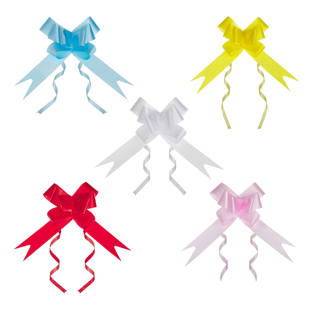 ASSORTED LIGHT PLAIN BUTTERFLY PULL BOW