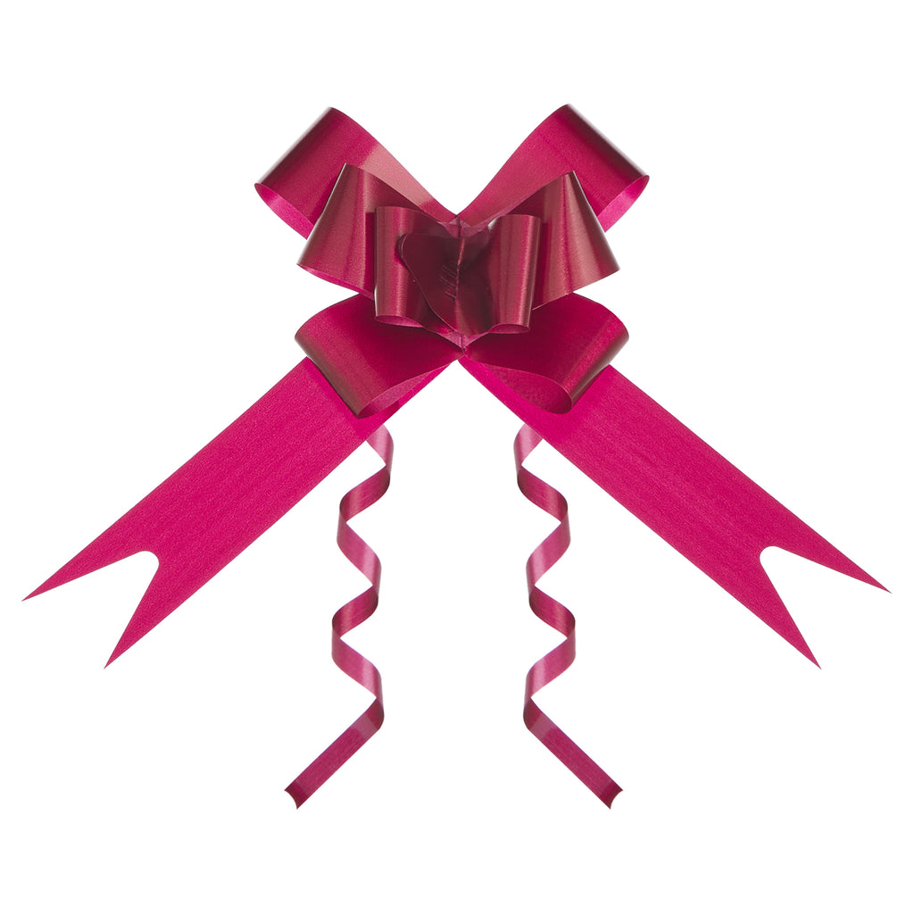 BURGUNDY PLAIN BUTTERFLY PULL BOW