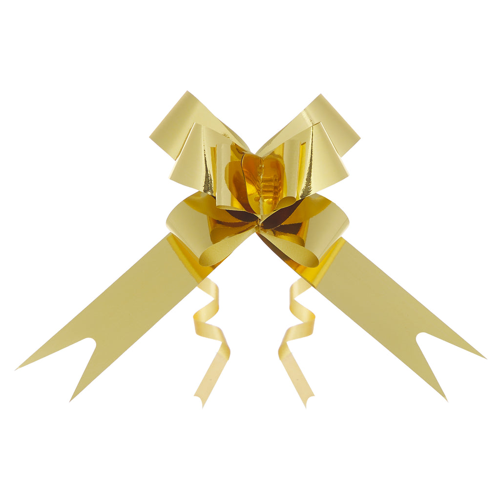 METALLIC GOLD BUTTERFLY PULL BOW