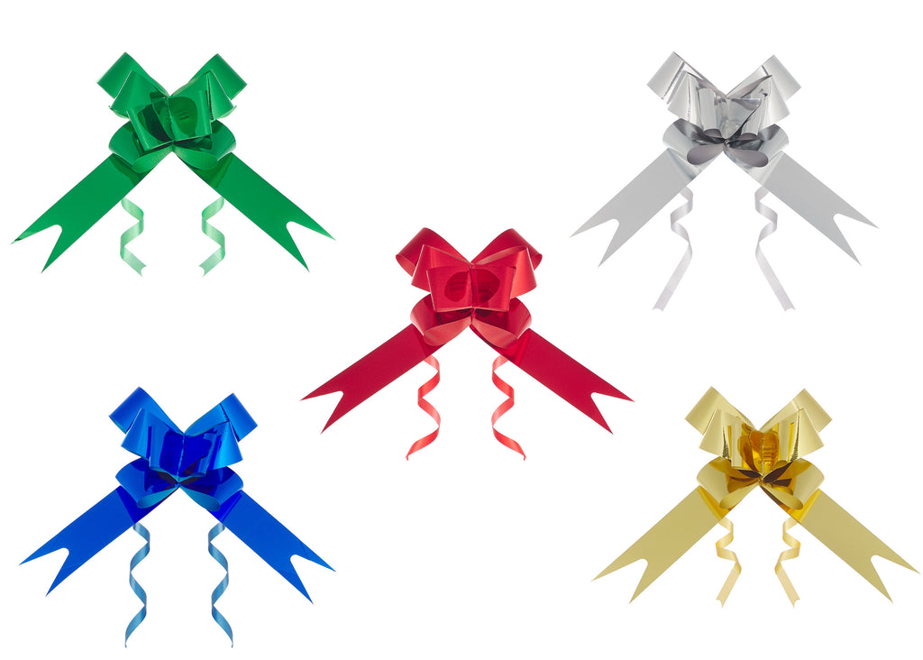 ASSORTED METALLIC BUTTERFLY PULLBOW