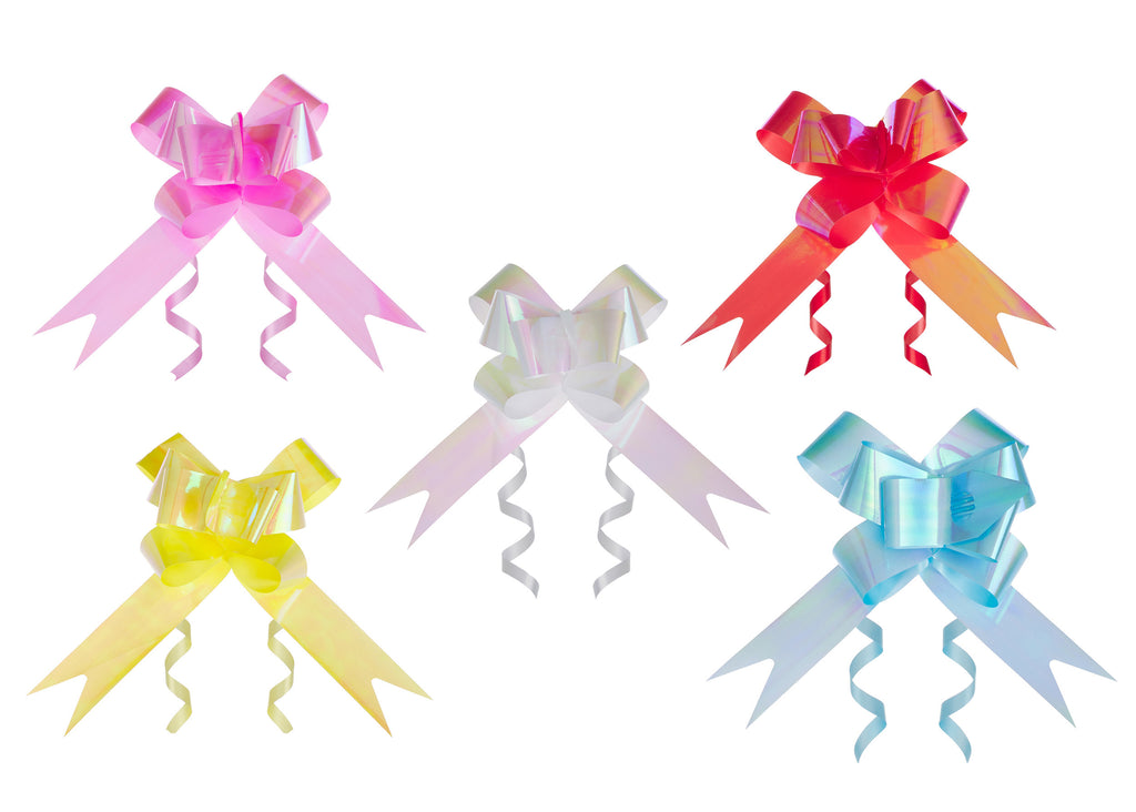 ASSORTED PEARLESCENT BUTTERFLY PULL BOW